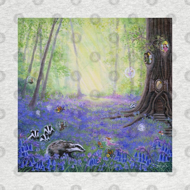 Spring Bluebell Fairies by sonia finch